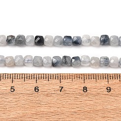 Natura Blue Rutilated Quartz Beads Strands&nbsp;GG-CBA9631-B01-04