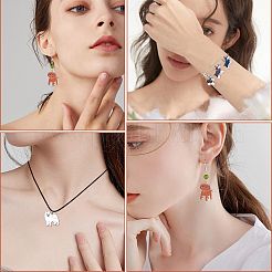 24Pcs 12 Style Rack Plating Brass Enamel Pendants&nbsp;ENAM-SZ0002-80