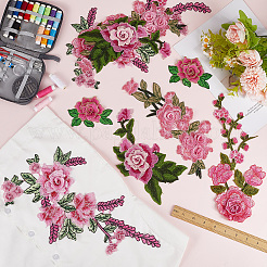 10Pcs 5 Styles Computerized Embroidery Cloth Sew on Patches&nbsp;DIY-CY0001-07