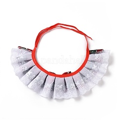 Cloth Pet's Christmas Lace Bandanas&nbsp;AJEW-D051-05G