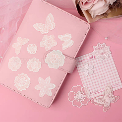 12Pcs 12 Style Computerized Embroidery Lace Self Adhesive/Sew on Patches&nbsp;DIY-FG0004-01