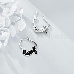 Zinc Alloy Enamel Hoop Earrings&nbsp;FS-WGF523B-01