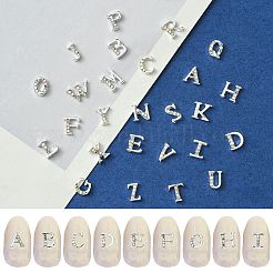 26 Letter Alloy Cabochons&nbsp;MRMJ-R129-97D