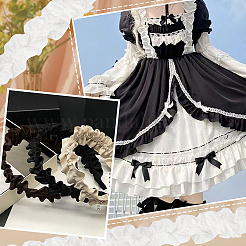 Polyester Ruffled Trimming&nbsp;DIY-WH0430-116B