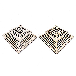 Undyed Natural Wooden Big Pendants&nbsp;LS-X-WOOD-N007-033