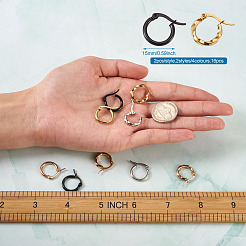Stainless Steel Hoop Earrings&nbsp;STAS-TA0001-23A