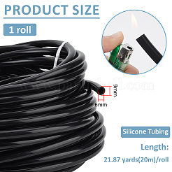 Silcone Hollow Round Cord&nbsp;SIL-WH0028-013A-02