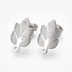 Non-Tarnish 304 Stainless Steel Stud Earring Findings&nbsp;STAS-S079-64B