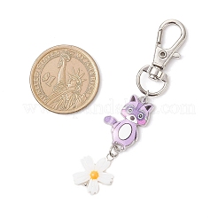 Alloy Enamel Raccoon Pendant Decoration&nbsp;HJEW-JM04358