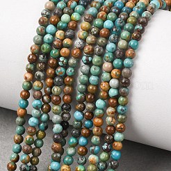 Natural HuBei Turquoise Beads Strands&nbsp;G-H358-A09-3mm-01