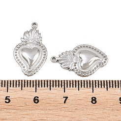 304 Stainless Steel Pendants Rhinestone Settings&nbsp;STAS-L317-29P