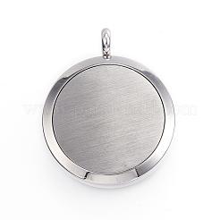 316 Surgical Stainless Steel Diffuser Locket Pendants&nbsp;STAS-H342-84P