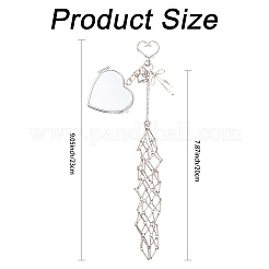 Stainless Steel Portable Lipstick Pouch Pendant Decorations&nbsp;HJEW-FS00107