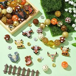 80Pcs DIY Cowboy Theme Findings Beads Kits&nbsp;DIY-CJ0002-48
