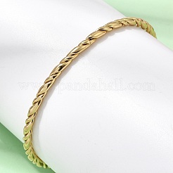 Twisted 304 Stainless Steel Bangles for Women&nbsp;BJEW-H644-13G