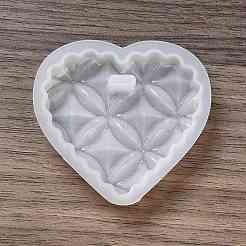 DIY Embossed Flower Pattern Pendant Silicone Molds&nbsp;DIY-G079-01C