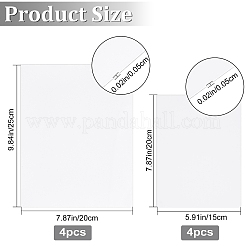8Pcs 2 Style Aluminum Heat Transfer Picture Plate&nbsp;DIY-CP0007-12