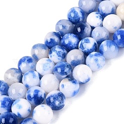 Natural Dyed Persian Jade Beads Strands&nbsp;G-Q609-10mm-01
