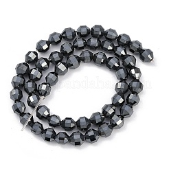 Electroplated Synthetic Non-magnetic Hematite Energy Prism Beads Strands&nbsp;G-H072-M01-01