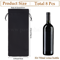 Burlap Wine Bottle Packaging Pouches&nbsp;ABAG-WH20013-12G