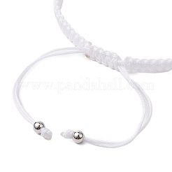 Cross Alloy Connector Charms Braided Bracelets&nbsp;BJEW-JB11067-02