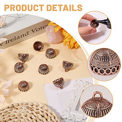 10Pcs Tibetan Style Alloy Pendant Bails&nbsp;FIND-CA0011-43R