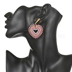 Glass Seed Bead Dangle Earrings&nbsp;EJEW-MZ00768-03