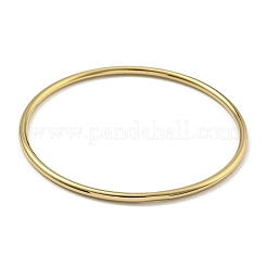 7Pcs PVD Vacuum Plating 202 Stainless Steel Plain Ring Bangle Sets&nbsp;BJEW-M317-16A-G