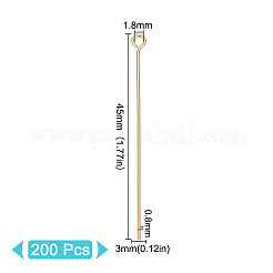 200Pcs Brass Eye Pins&nbsp;KK-GO0001-61