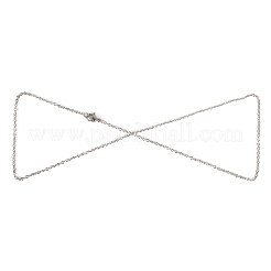 Non-Tarnish 304 Stainless Steel Unisex Cable Chain for Necklace&nbsp;STAS-P045-01P-B