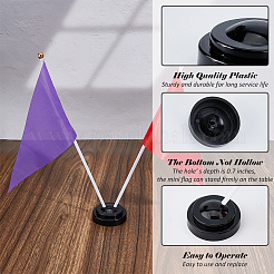 Plastic Table Flag Display Pedestals&nbsp;ODIS-WH0038-164