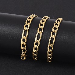 Fashionable 304 Stainless Steel Figaro Chain Necklaces for Men&nbsp;STAS-A028-N017G