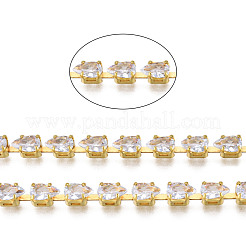 Teardrop Cubic Zirconia Strass Chains&nbsp;CHC-N020-10