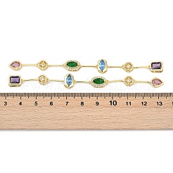 Brass Micro Pave Cubic Zirconia Big Pendants&nbsp;KK-U058-55G