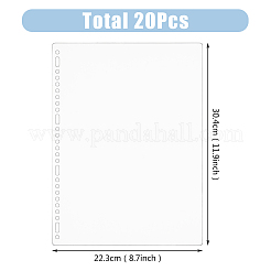 A4 PP Plastic Binder Dividers&nbsp;DIY-WH0308-509B
