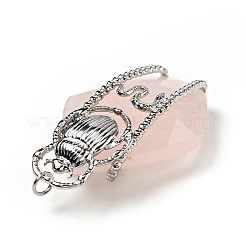 Natural Rose Quartz Pendants&nbsp;G-C246-06P