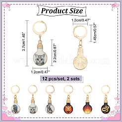 Alloy Enamel Pendant Stitch Markers&nbsp;HJEW-AB00237