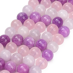 Natural White Jade & Madagascar Rose Quartz & Dyed White Jade Beads Strands&nbsp;GG-CBA1A62-A01-02