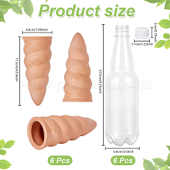 6Pcs PET Plastic Bottle with Screw Lid&nbsp;AJEW-NB0009-02A