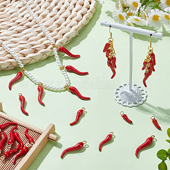 30Pcs 3 Styles Alloy Enamel Pendants&nbsp;ENAM-UN0001-39