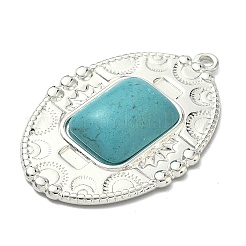 304 Stainless Steel with Dyed Synthetic Turquoise Pendants&nbsp;LS-STAS-G374-05S-08