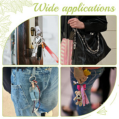 24Pcs 6 Styles Zinc Alloy Spring Gate Rings&nbsp;FIND-ME0002-10