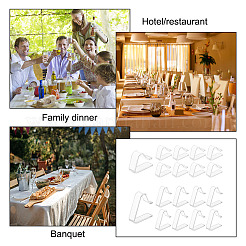 48Pcs 2 Style Transparent Plastic Tablecloth Clips&nbsp;AJEW-GL0002-08