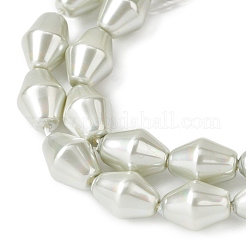 Electroplate Opaque Glass Imitation Pearl Bead Strands&nbsp;EGLA-H113-05C