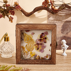 Wood Jewelry Presentation Boxes with White EVA Foam Mat Inside&nbsp;ODIS-WH0061-06B