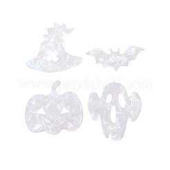 16Sheets 4 Style Waterproof PVC Colored Laser Stained Window Film Adhesive Stickers&nbsp;DIY-WH0256-059