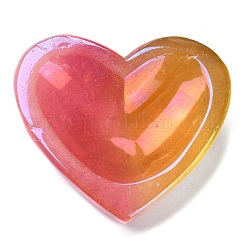 Electroplated Natural Quartz Crystal Heart Bowl&nbsp;DJEW-C010-01