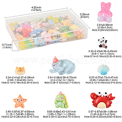 100Pcs Translucent Resin Cabochons&nbsp;RESI-FS0002-31