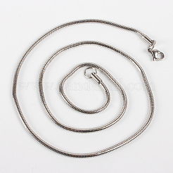 Tarnish Resistant 304 Stainless Steel Snake Chain Necklace Making&nbsp;STAS-P045-29P