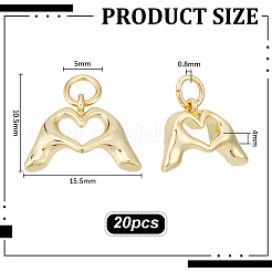 10Pcs Brass Pendants&nbsp;KK-UN0005-94